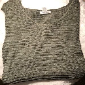 Sweater with Cut Out Sleeves•